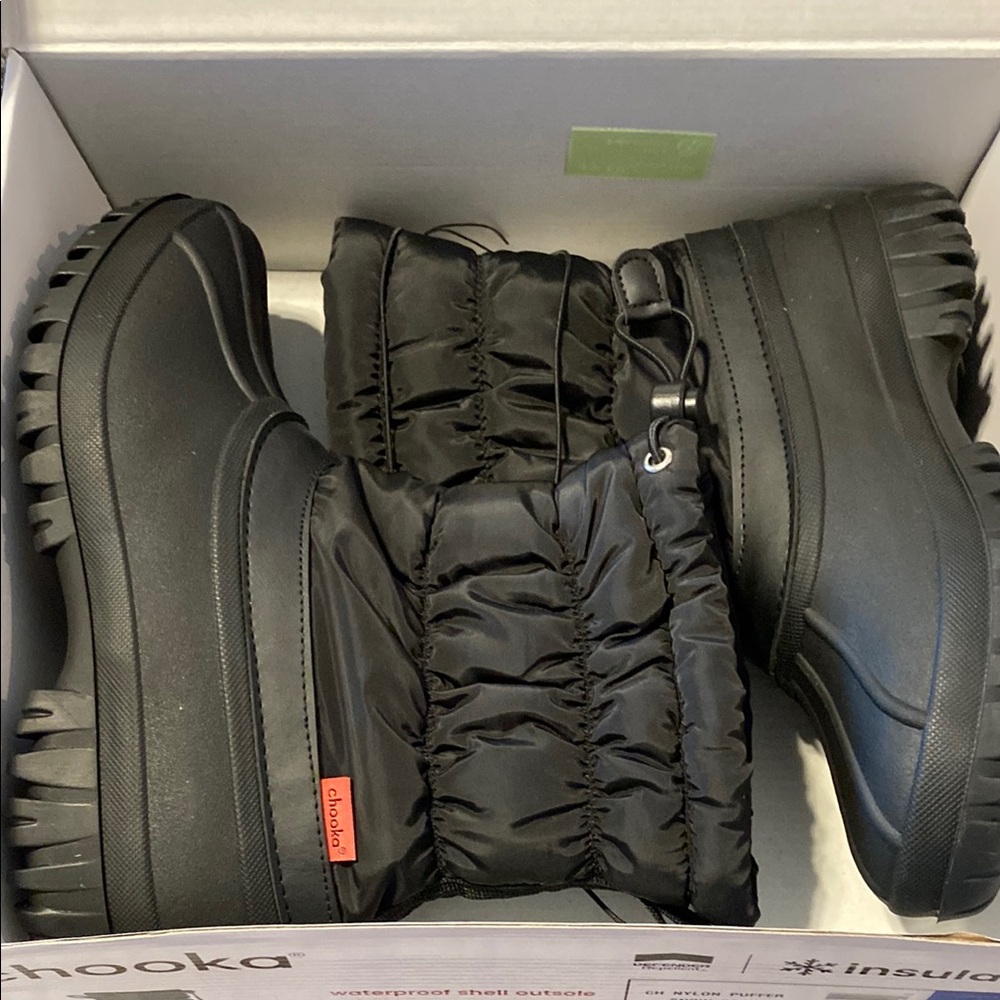 Chooka Insulated Black Winter Boots Size 7